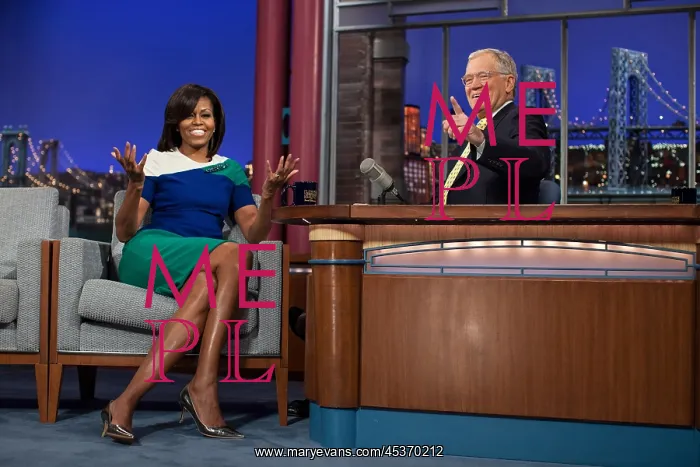 : First Lady Michelle Obama during a taping of the : First Lady Michelle Obama during a taping of the