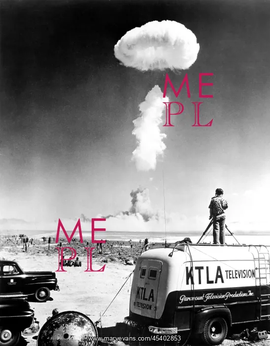  : First live telecast of an atomic bomb test, April