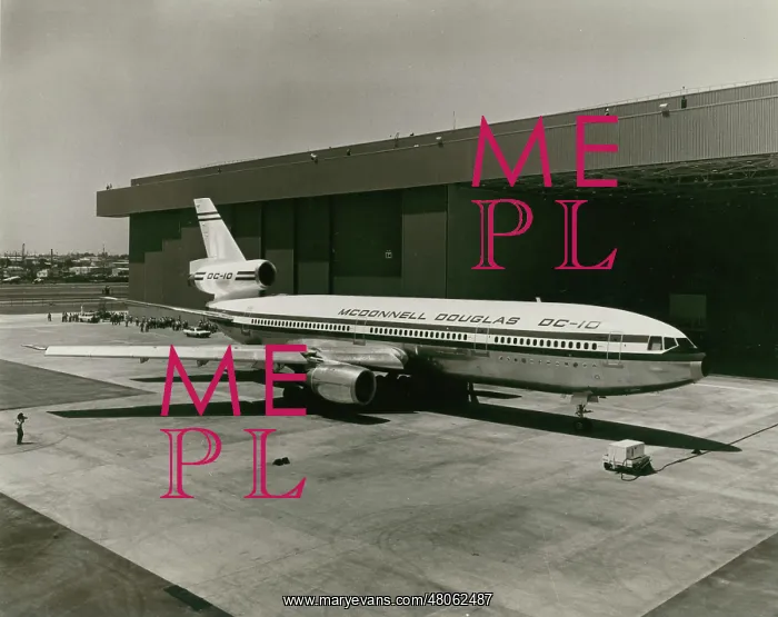 : The first McDonnell Douglas DC-10-10 N10DC is rolled out : The first McDonnell Douglas DC-10-10 N10DC is rolled out