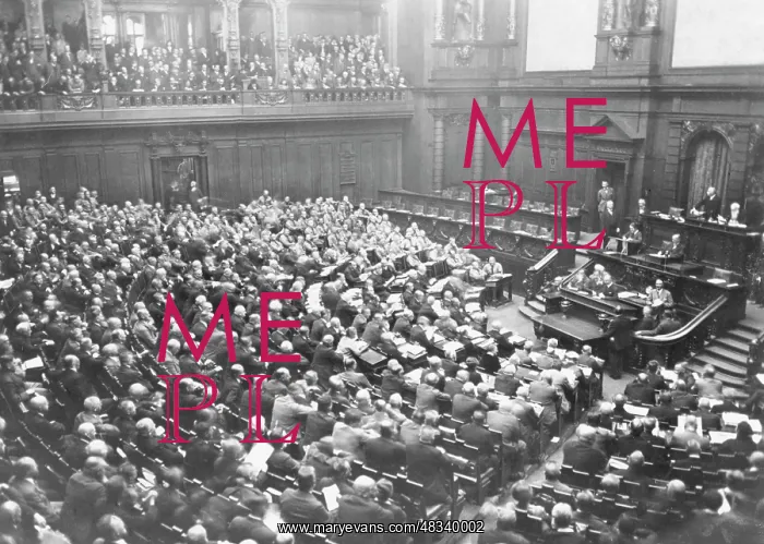 : First meeting of the new Reichstag, 1930 : First meeting of the new Reichstag, 1930