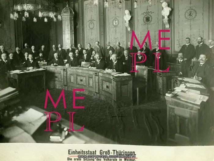 : First meeting of the People's Council in Thuringia, 191 : First meeting of the People's Council in Thuringia, 191