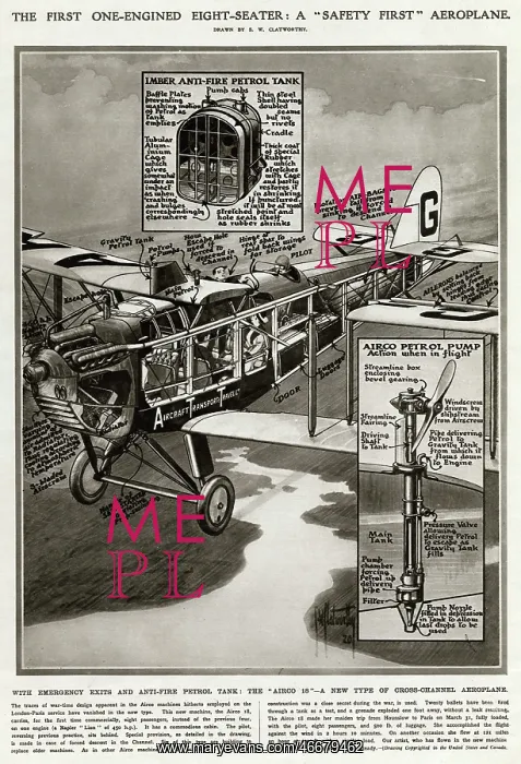 : First one-engined, eight-seater aeroplane : First one-engined, eight-seater aeroplane