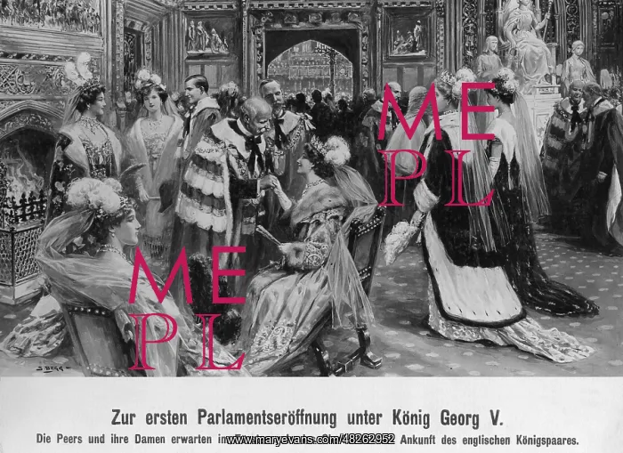 : First opening of the parliament under King : First opening of the parliament under King