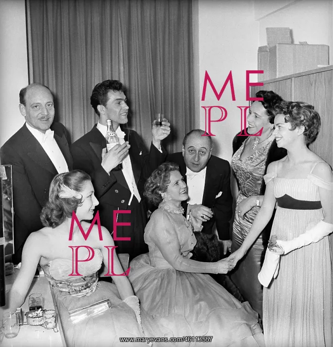 : First Opera Ball after the war. In the checkroom of danc : First Opera Ball after the war. In the checkroom of danc