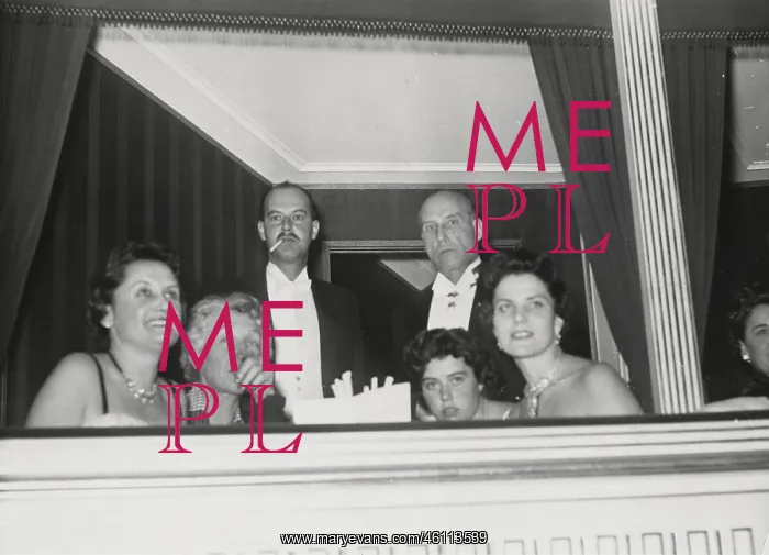 : First Operaball after the war. In the box of Fritz Mandl : First Operaball after the war. In the box of Fritz Mandl