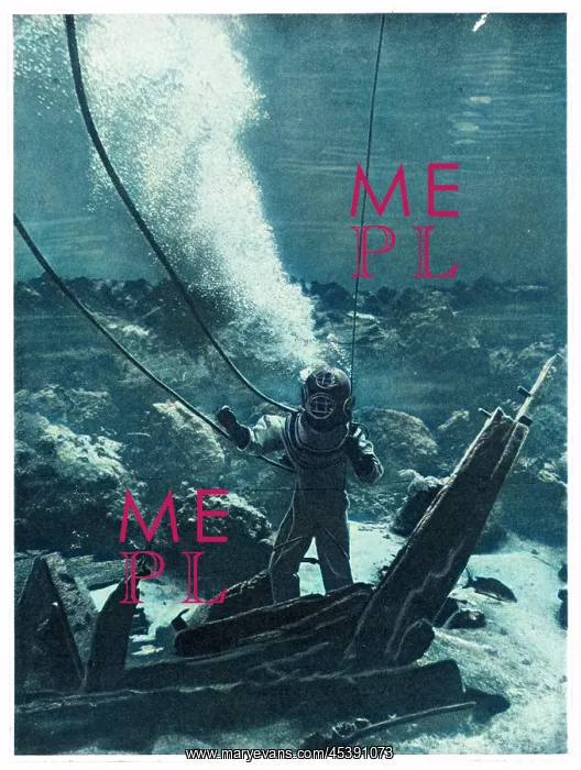: First Photo of a Diver : First Photo of a Diver