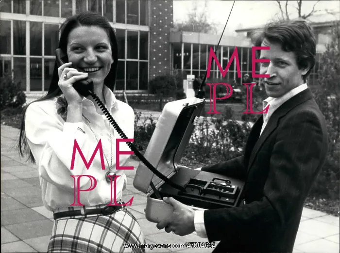 : The first portable telephone, in a suitcase : The first portable telephone, in a suitcase