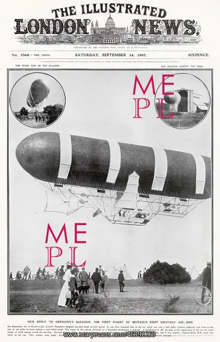 : First Powered Airship - British Army Dirigible No 1 : First Powered Airship - British Army Dirigible No 1