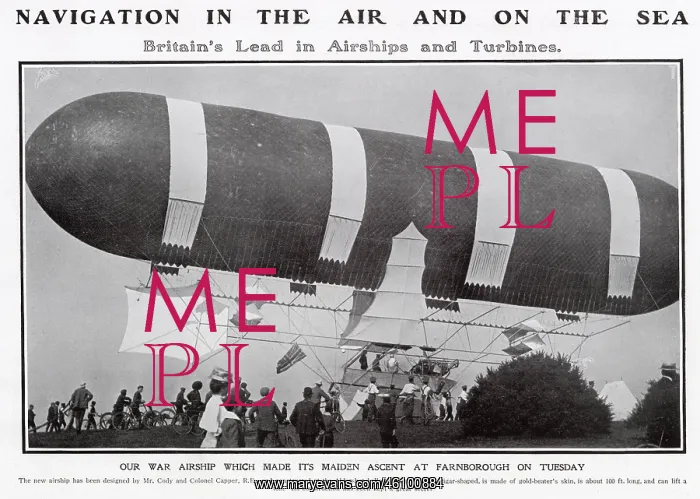 : First Powered Airship - British Army Dirigible No 1 : First Powered Airship - British Army Dirigible No 1