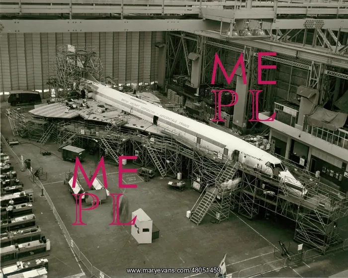 : The first pre-production Concorde 01 at Filton : The first pre-production Concorde 01 at Filton