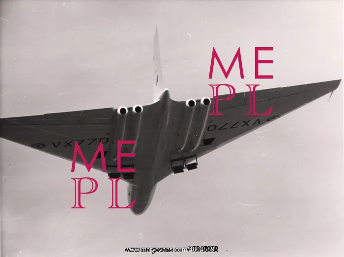 : The first prototype Avro Vulcan VX770 From the rear : The first prototype Avro Vulcan VX770 From the rear