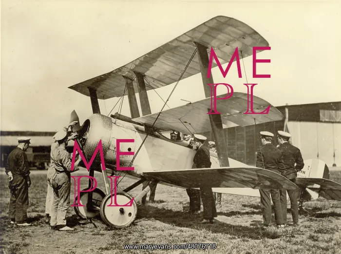 : First prototype of the Sopwith Triplane, N500, at RNAS : First prototype of the Sopwith Triplane, N500, at RNAS