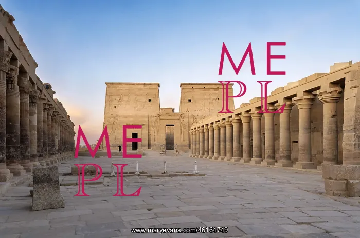 : First Pylon and colonnade - Philae Complex : First Pylon and colonnade - Philae Complex