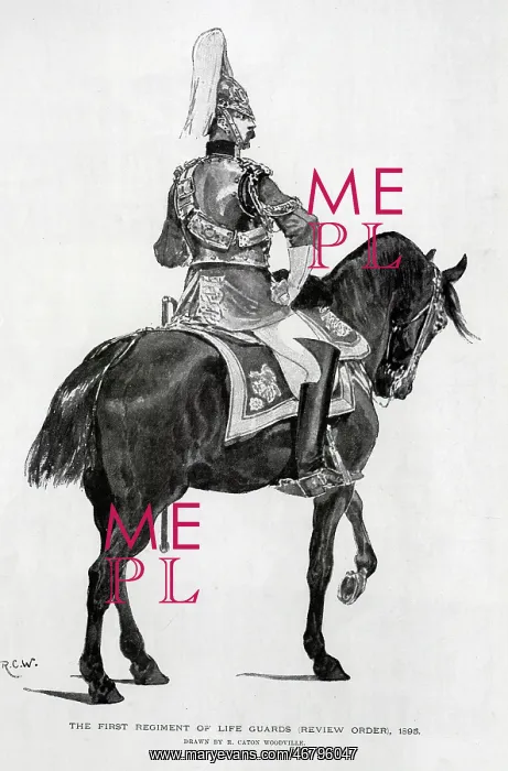 : First Regiment of Life Guards, Illustration by R C W : First Regiment of Life Guards, Illustration by R C W