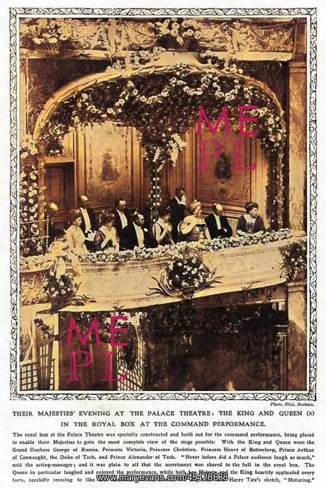 : First Royal Variety Show performance 1912 : First Royal Variety Show performance 1912