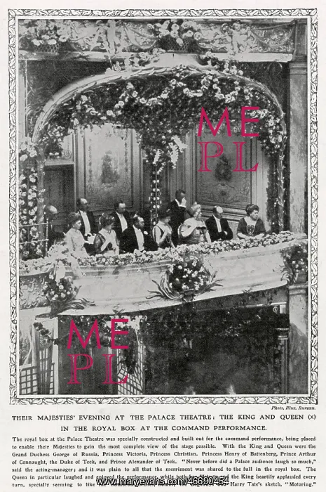 : First Royal Variety Show performance 1912 : First Royal Variety Show performance 1912