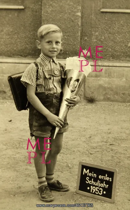 : My first school year 1953 - Boy in leather : My first school year 1953 - Boy in leather