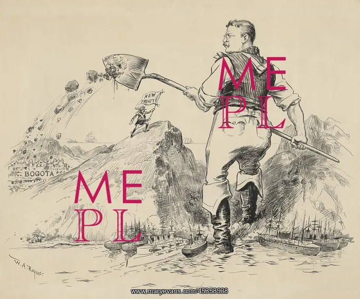 : THE FIRST SPADEFUL, a 1903 cartoon about the Panama : THE FIRST SPADEFUL, a 1903 cartoon about the Panama