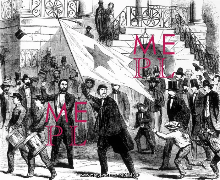: The first states rights flag unfurled by ? : The first states rights flag unfurled by ?