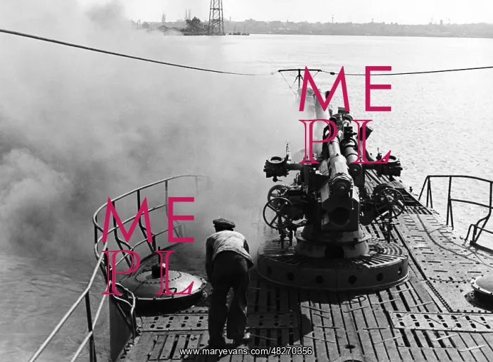 : First test run of a new submarine, 1942 : First test run of a new submarine, 1942