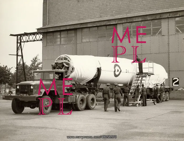 : The first Thor missile for the RAF at Feltwell Norfolk : The first Thor missile for the RAF at Feltwell Norfolk