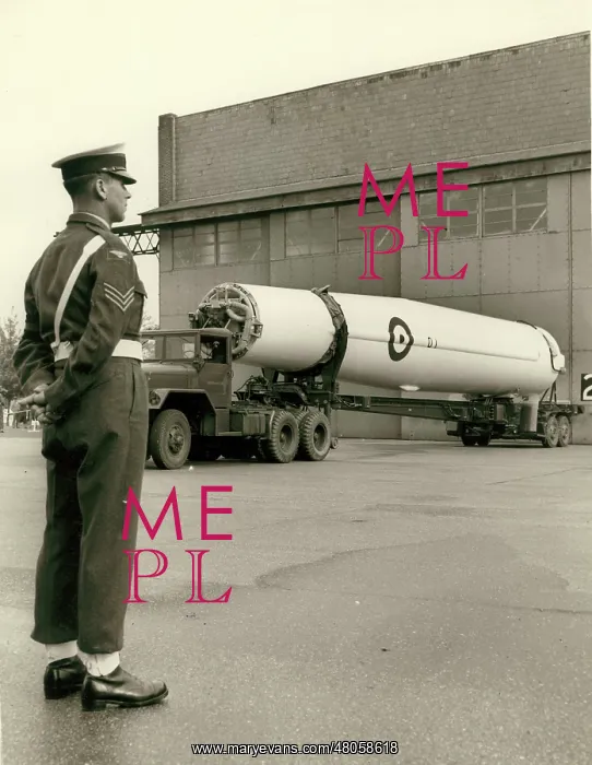 : The first Thor missile for the RAF at Feltwell Norfolk : The first Thor missile for the RAF at Feltwell Norfolk