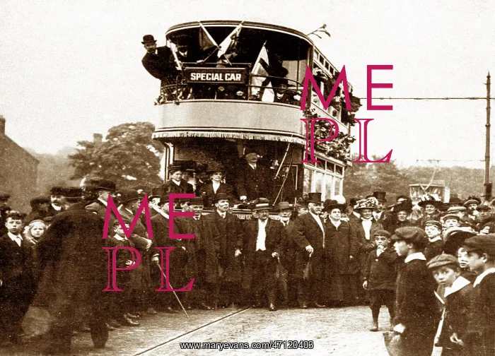  : First tram from Leeds, Yeadon, early 1900s