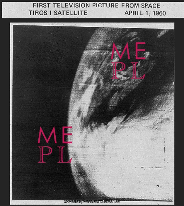 : First TV image of Earth from space. The ? : First TV image of Earth from space. The ?