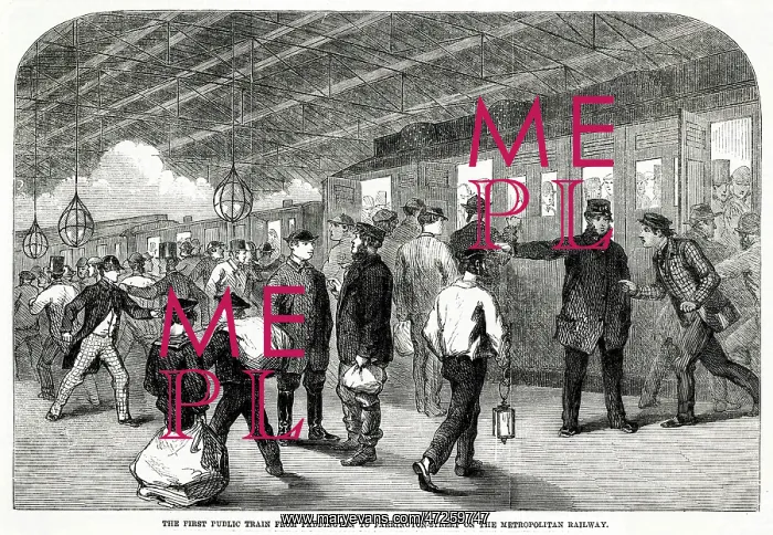 : First Underground Train 1863 : First Underground Train 1863