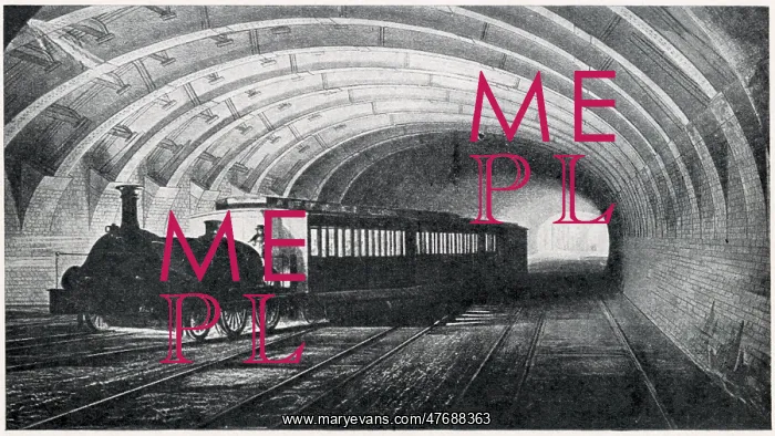 : First underground train, Edgware Road to Kings Cross, London : First underground train, Edgware Road to Kings Cross, London
