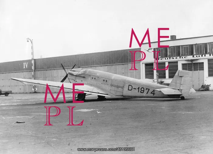 : First version of the Junkers Ju 52 in Dessau, 1931 : First version of the Junkers Ju 52 in Dessau, 1931