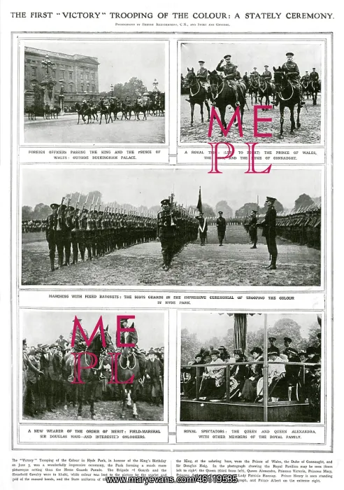 : The first victory trooping of the colour, 1919 : The first victory trooping of the colour, 1919