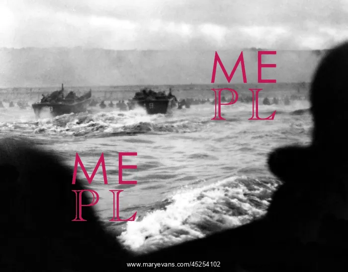 : First wave of U.S. invasion troops approach Omaha : First wave of U.S. invasion troops approach Omaha