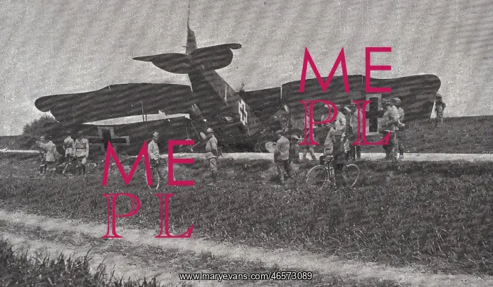 : First World War (1918). German plane Halberstadt : First World War (1918). German plane Halberstadt