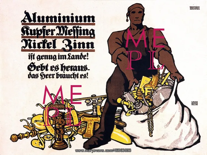 : First World War / Aluminium, German Michel : First World War / Aluminium, German Michel
