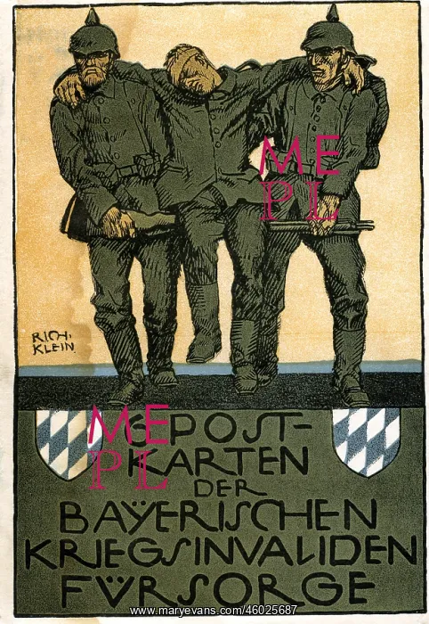 : First World War / WWI, military postcards, Bavarian : First World War / WWI, military postcards, Bavarian