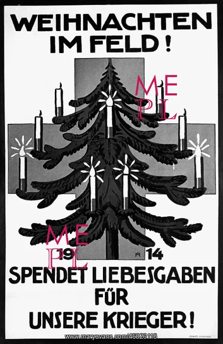 : First World War / WWI, propaganda, poster Weihnachten : First World War / WWI, propaganda, poster Weihnachten