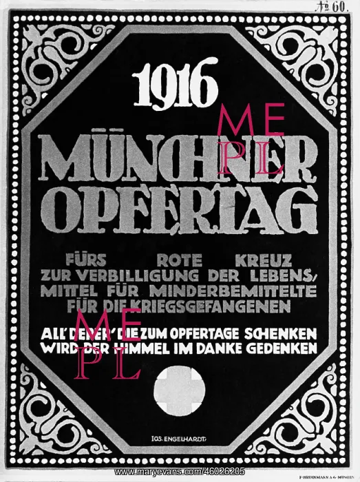 : First World War / WWI, propaganda, poster Muenchner : First World War / WWI, propaganda, poster Muenchner