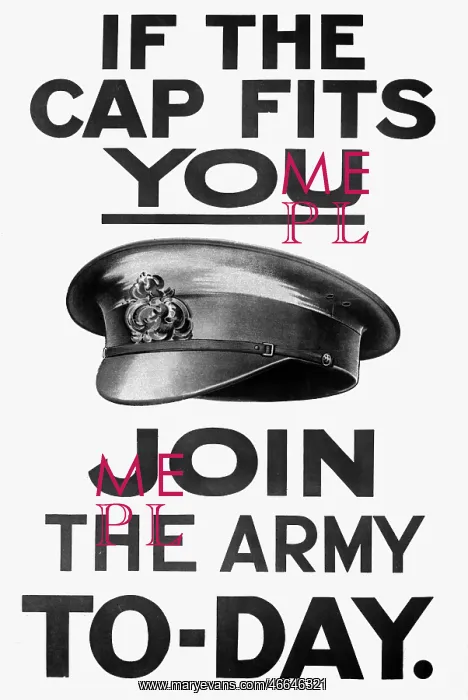 : First World War / WWI, propaganda, advertisement : First World War / WWI, propaganda, advertisement