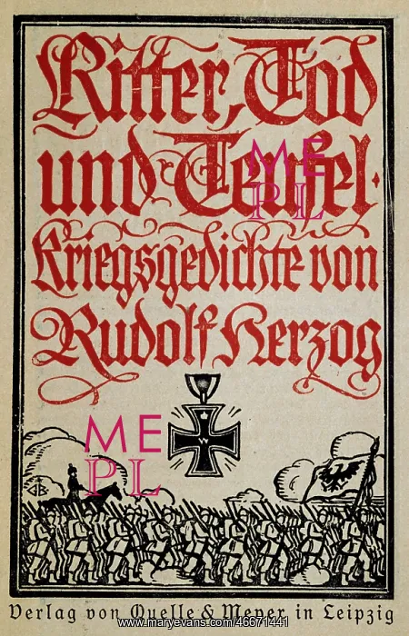 : First World War / WWI, propaganda, book Ritter : First World War / WWI, propaganda, book Ritter