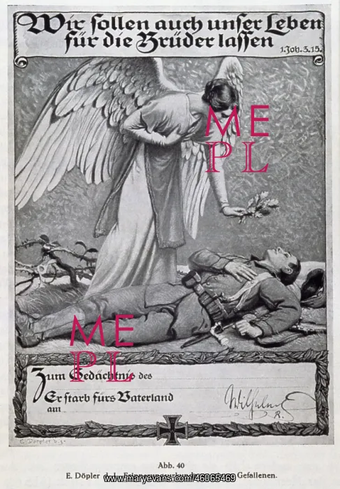 : First World War / WWI, propaganda, memorial page : First World War / WWI, propaganda, memorial page