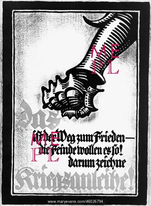 : First World War / WWI, propaganda, poster Das : First World War / WWI, propaganda, poster Das