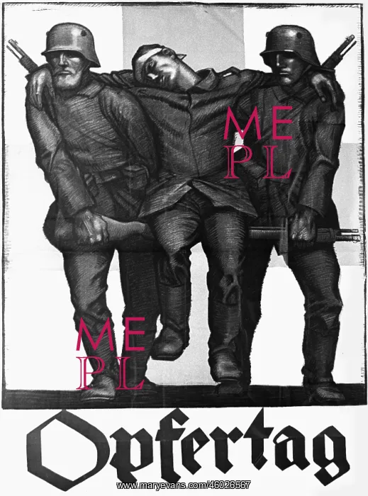 : First World War / WWI, propaganda, poster, Opfertag : First World War / WWI, propaganda, poster, Opfertag