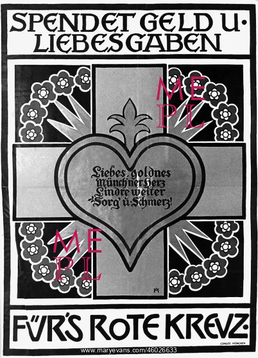 : First World War / WWI, propaganda, poster Spendet : First World War / WWI, propaganda, poster Spendet