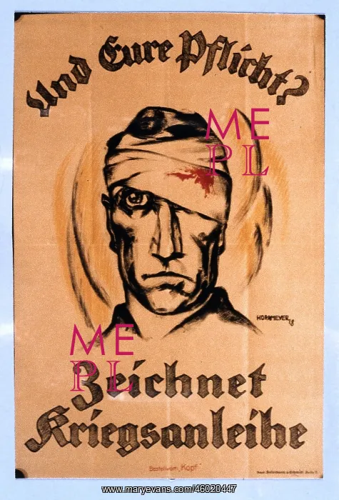 : First World War / WWI, propaganda, poster Und : First World War / WWI, propaganda, poster Und