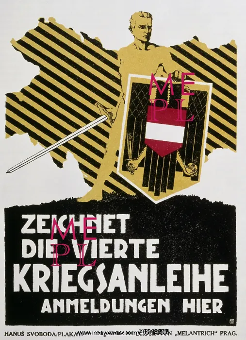 : First World War / WWI, propaganda, poster Zeichnet : First World War / WWI, propaganda, poster Zeichnet