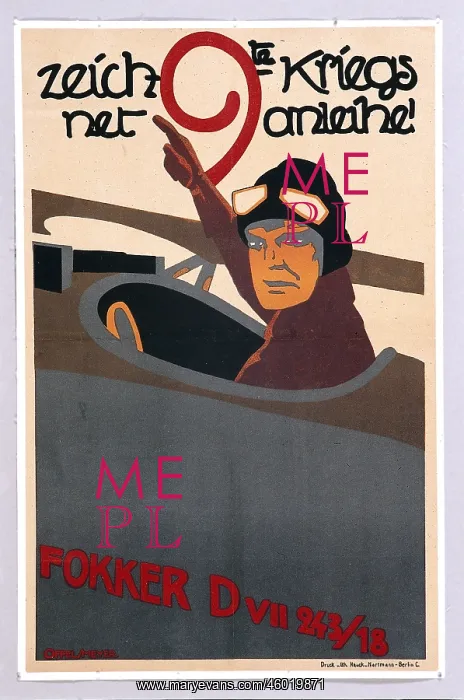 : First World War / WWI, propaganda, poster Zeichnet : First World War / WWI, propaganda, poster Zeichnet