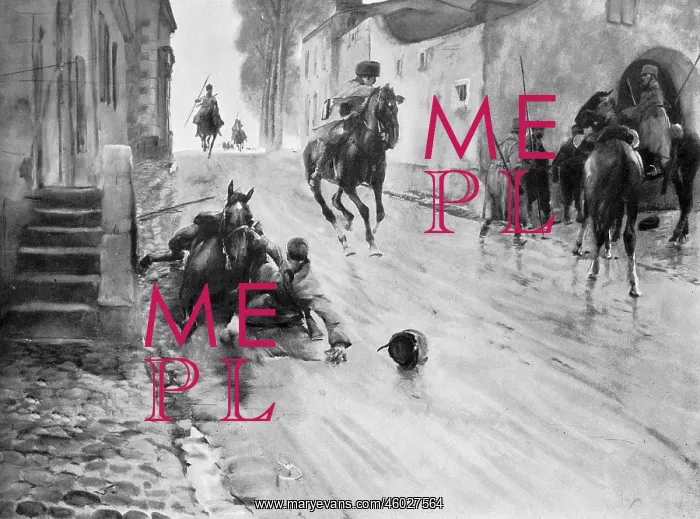 : First World War / WWI, Western Front, Husarenpatrouille : First World War / WWI, Western Front, Husarenpatrouille