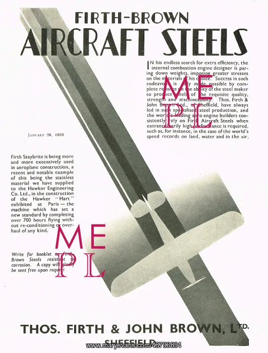 : Firth Brown Aircraft Steels : Firth Brown Aircraft Steels