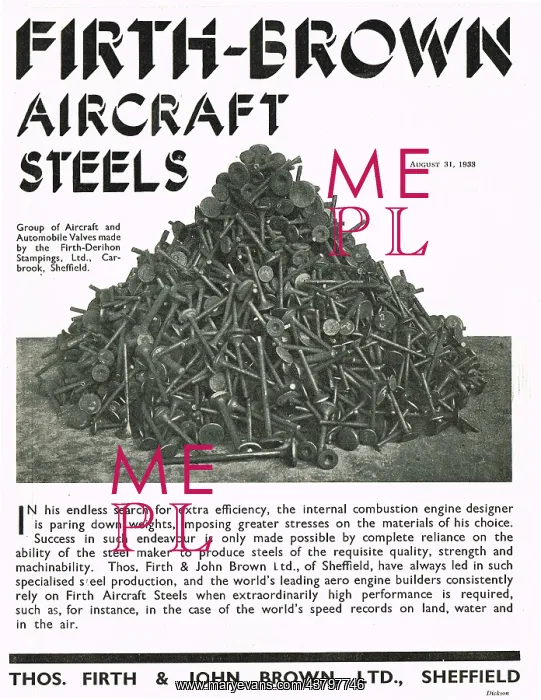 : Firth Brown Aircraft Steels : Firth Brown Aircraft Steels